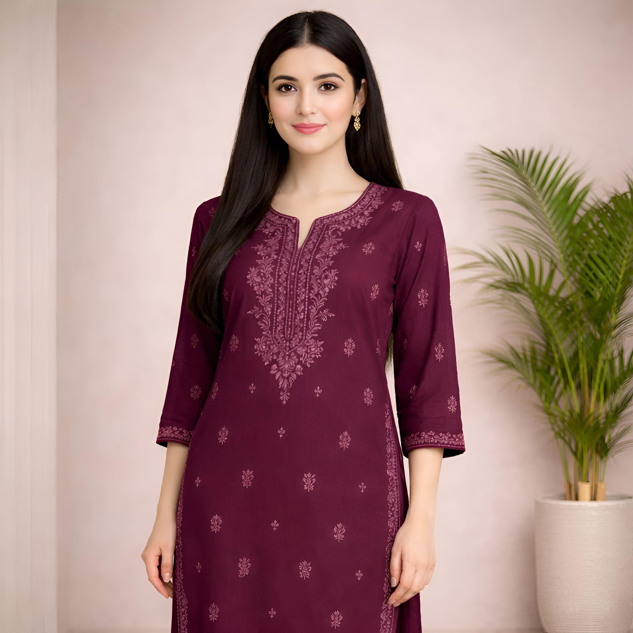 Elegant women’s cotton kurti for daily and office wear – RupamKart collection